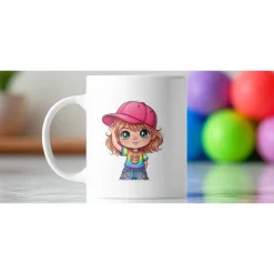 Sei frech, wild und wunderbar – Keramikbecher mit süßem Mädchen & Spruch | Geschenkidee