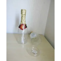 Sektflasche zum Befüllen – Originelle Geschenkbox für Geldgeschenke, Süßes & Konfetti, 29 x 9 cm