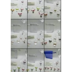 Sektringe Herz- Markierungsringe für Stielgläser, 6, 8, 12 Stück zur Auswahl