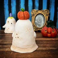 Süßer Geist mit Kürbis, leuchtet mit LED-Teelicht