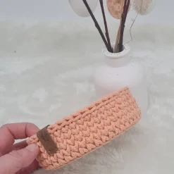 Süßer Häkelkorb, Osternest, Utensilo, Osterdeko, Bobbiny,  2 Größen, viele Farben