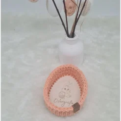 Süßer Häkelkorb, Osternest, Utensilo, Osterdeko, Bobbiny,  2 Größen, viele Farben