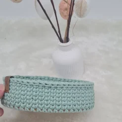 Süßer Häkelkorb, Osternest, Utensilo, Osterdeko, Bobbiny,  2 Größen, viele Farben