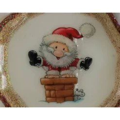 Servierteller Serviertablett Dekoteller Dekoration Weihnachten aus Resin Epoxidharz