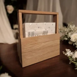 Serviettenhalter aus Eichenholz – handgefertigt & natürlich