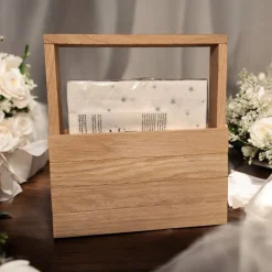 Serviettenhalter aus Eichenholz – handgefertigt & natürlich