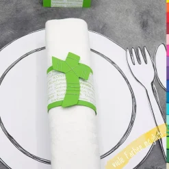 Serviettenhalter Konfirmation, Firmung oder Kommunion mit Kreuz – festliche Tischdeko