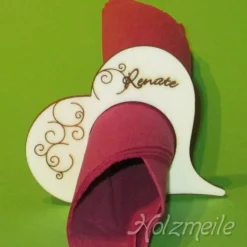 Serviettenring Herz Marie "Fairy" aus Holz