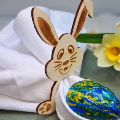Serviettenring Ostern | Ostern Holz Deko | Tischdeko Ostern | Serviettenringe Ostern | Tischdeko Osterhase | Serviettenh
