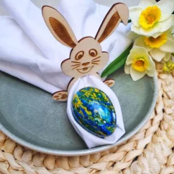 Serviettenring Ostern | Ostern Holz Deko | Tischdeko Ostern | Serviettenringe Ostern | Tischdeko Osterhase | Serviettenh
