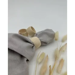 Serviettenringe aus Holz 43mm rund, Natur Buche – Perfekt für Hochzeit, Geburtstag & DIY-Deko