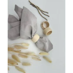 Serviettenringe aus Holz 43mm rund, Natur Buche – Perfekt für Hochzeit, Geburtstag & DIY-Deko