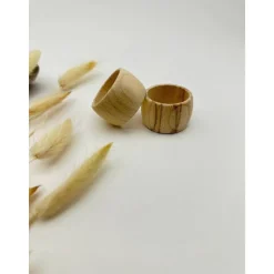 Serviettenringe aus Holz 43mm rund, Natur Buche – Perfekt für Hochzeit, Geburtstag & DIY-Deko