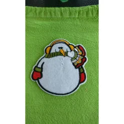 süßes handgefertigtes Weihnachtsbeutelchen im Vintage Look, mit Tunnelzug