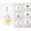 Set 6 Cupcake Topper Flags Muffindeko Kuchengenuss