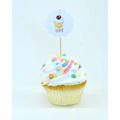 Set 6 Cupcake Topper Flags Muffindeko Kuchengenuss