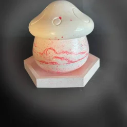 Set aus Pilz und Tablett