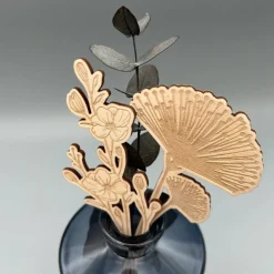 Set aus verschiedenen Wildblumen, Holz, Blumen für die Ewigkeit, Blumenstrauß