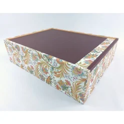 Set, Erinnerungsbox Notizbuch Fotoalbum, metallic rot, Ranken gold, UNIKAT, Hochzeitsbox