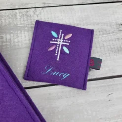 Set Gotteslobeinband mit Rosenkranztasche Lebensbaum, Gotteslobhülle, personalisierbar Kommunion