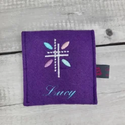 Set Gotteslobeinband mit Rosenkranztasche Lebensbaum, Gotteslobhülle, personalisierbar Kommunion