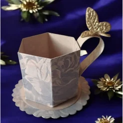 Set Mini Tasse mit Umschlag – Gastgeschenk, Deko, Geldgeschenk, Mitbringsel