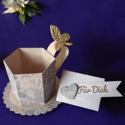 Set Mini Tasse mit Umschlag – Gastgeschenk, Deko, Geldgeschenk, Mitbringsel