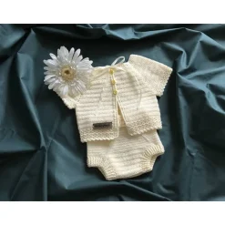 Set *Missi* Babyjacke, Jäckchen, Jacke, Gr. 56/62 und kurze Hose