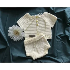 Set *Missi* Babyjacke, Jäckchen, Jacke, Gr. 56/62 und kurze Hose