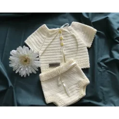 Set *Missi* Babyjacke, Jäckchen, Jacke, Gr. 56/62 und kurze Hose