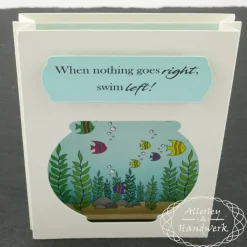 Shadow-Box-Karte mit 3D-Effekt ● A6 ● Aquarium