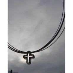 Silber Kreuz auf der Basis des Regenbogens, Geschenke Kommunion  Konfirmation Taufe