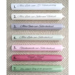 Silberhochzeit Geldgeschenk Silberhochzeitsgeschenk Haus / Lichthaus Kerzenhalter rund Geschenkset Gutschein Kerzenset S