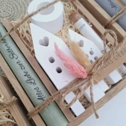 Silberhochzeit Geldgeschenk Silberhochzeitsgeschenk Häuser / Lichthäuser Kerzenhalter rund Geschenkset Gutschein Kerzens