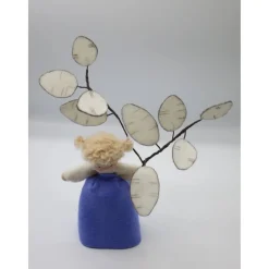 Silberling - Silberblatt - Mondviole - Blumenkind - Jahreszeitentisch - Waldorf Art - Herbst Dekoration - Art.Nr. HE7