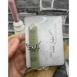 Silvester Countdown | Kerze | Mitbringsel |Gastgeschenk | Neujahr