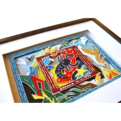 Skorpion Sternzeichen geschenk geburtstag personalisiert mit name geburtsdatum Text 3D pop art Bild gerahmt personalisiertes spirituelles geburtstagsgeschenk