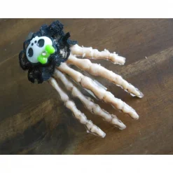 Skull Totenkopf Skeletthand Haarklammer gothic