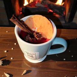 Sojawachs Glühwein Kerze im Becher – Winterlicher Duft mit Orange, Zimt & Sternanis