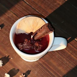 Sojawachs Glühwein Kerze im Becher – Winterlicher Duft mit Orange, Zimt & Sternanis