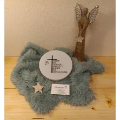 Solar Halbkugel Grablicht - "Wenn die Trauer vergeht, bleibt die Erinnerung".