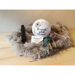 Solarkugel Grablicht - "Ihr werdet geliebt. Für Immer".