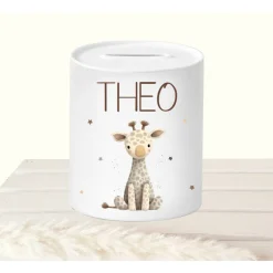 Spardose Kind Löwe personalisiert, Sparschwein mit Namen Kind, Geburtstagsgeschenk Kind, Kinderspardose Geschenk