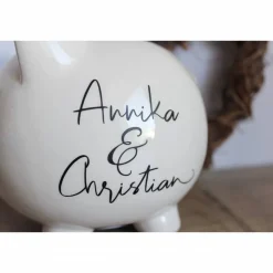 Sparschwein, Geldgeschenkverpackung "Brautpaar" aus der Manufaktur Karla