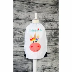 Sportbeutel bedruckt mit einem Einhorn, Zugbeutel, Rucksack