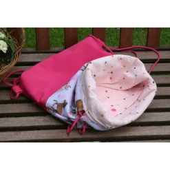 Sportrucksack Pferdefreunde, rosagrundig, Softshell, gefüütert mit Innentasche, ca. 30x39cm