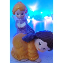 Süsses 8teiliges Engelset aus Keramik