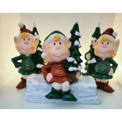 Süsses vierteiliges Wichtelset aus Keramik