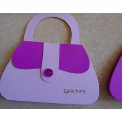 4St Einladungskarten Kindergeburtstag  kleine Handtasche Mädchen Einladungen Grußkarte Einladung Geburtstag Kinder