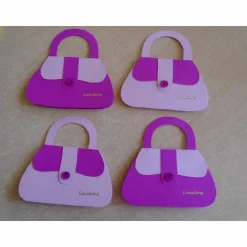 4St Einladungskarten Kindergeburtstag  kleine Handtasche Mädchen Einladungen Grußkarte Einladung Geburtstag Kinder